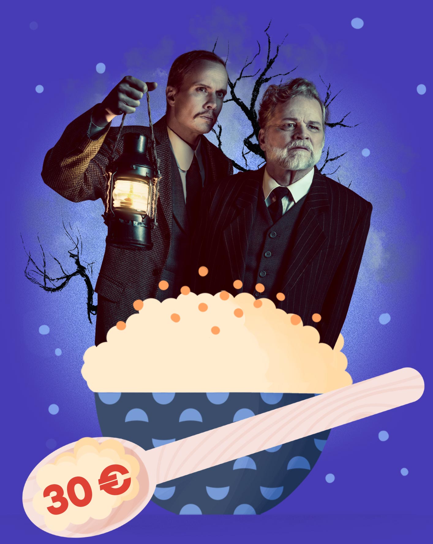 Mustapukuinen nainen Puurohintaan